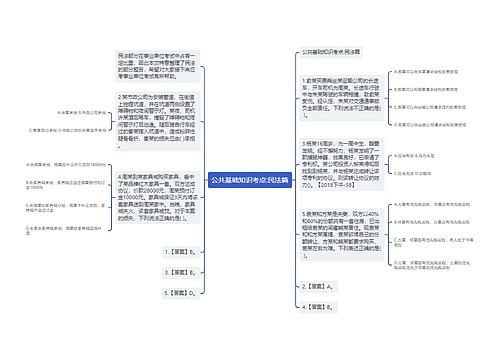 公共基础知识考点:民法篇