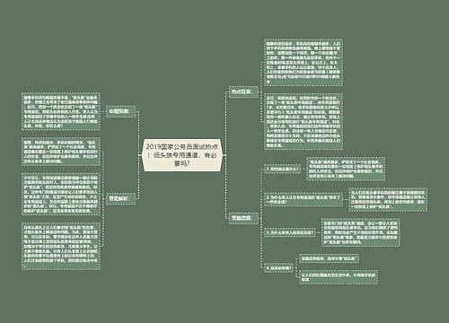 2019国家公务员面试热点：低头族专用通道，有必要吗?