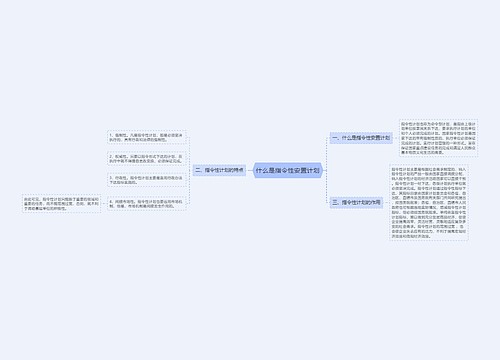 什么是指令性安置计划