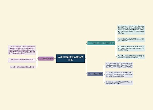 人事纠纷诉讼上诉技巧是什么