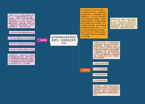 2019年国家公务员考试行测技巧：片段阅读之转折文段