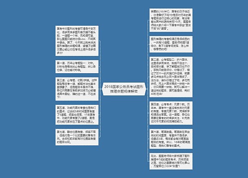 2018国家公务员考试图形推理命题规律解密