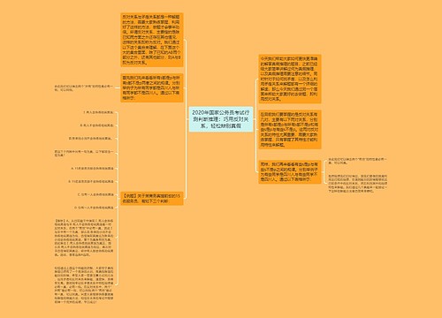 2020年国家公务员考试行测判断推理：巧用反对关系，轻松辩别真假