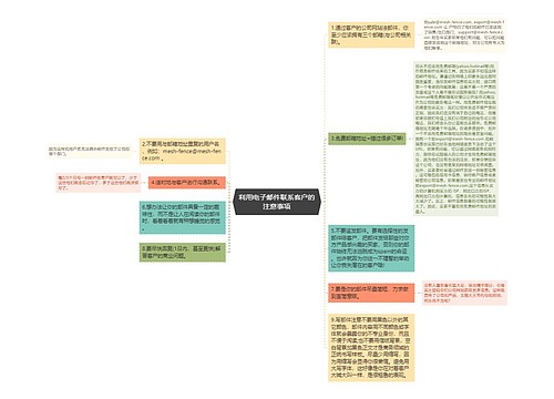 利用电子邮件联系客户的注意事项