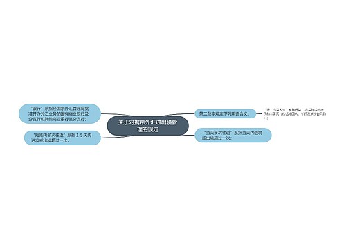 关于对携带外汇进出境管理的规定