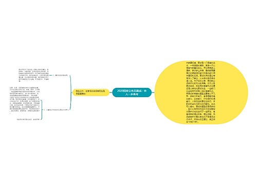 2020国家公务员面试：快人一步备考