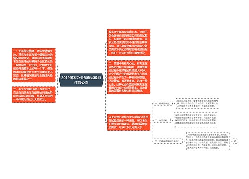 2019国家公务员面试最忌讳的心态
