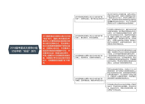 2018国考面试无领导小组讨论中的“抢话”技巧