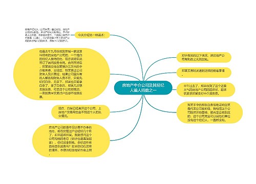 房地产中介公司及其经纪人骗人招数之一