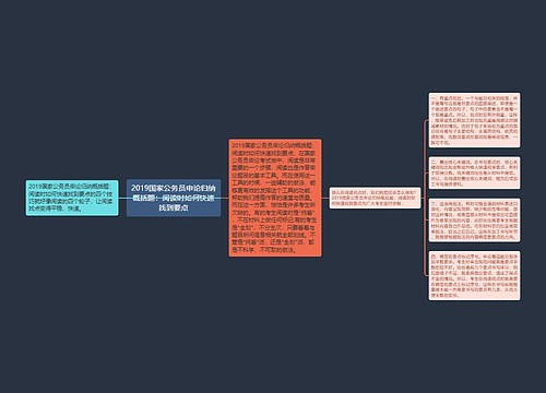 2019国家公务员申论归纳概括题：阅读时如何快速找到要点