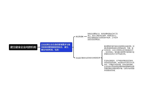 建立健全企业内控机制