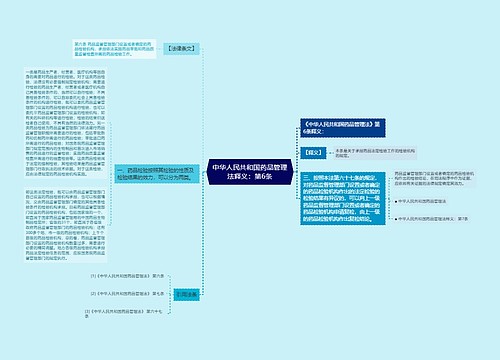 中华人民共和国药品管理法释义：第6条