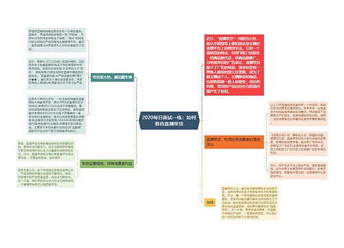 2020每日面试一练：如何看待直播带货