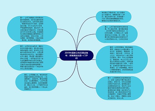 2019年国家公务员面试备考：准备面试也是一门学问