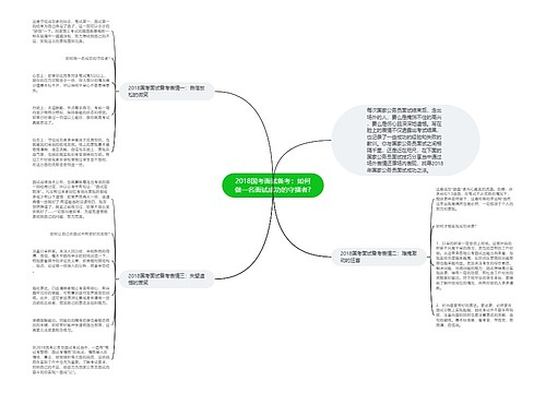 2018国考面试备考：如何做一名面试成功的守擂者?