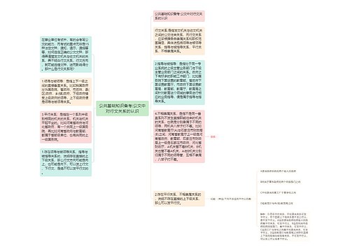 公共基础知识备考:公文中对行文关系的认识