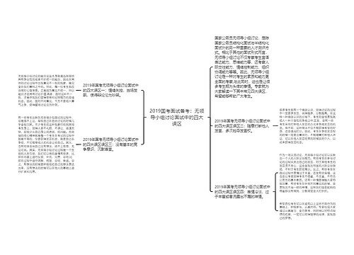 2019国考面试备考：无领导小组讨论面试中的四大误区