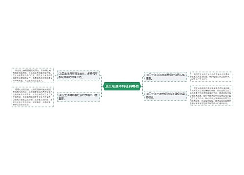 卫生法基本特征有哪些