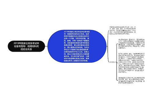 2019年国家公务员考试申论备考指导：梳理材料间的总分关系