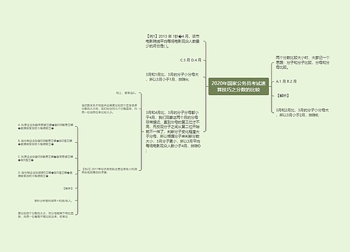 2020年国家公务员考试速算技巧之分数的比较