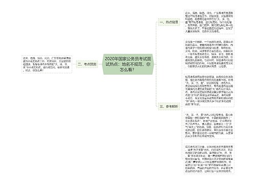 2020年国家公务员考试面试热点：地名不规范，你怎么看？