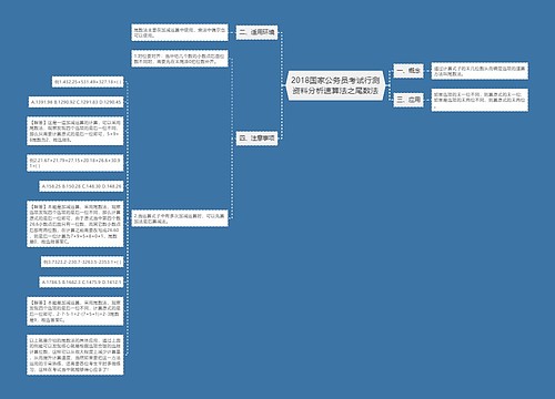 2018国家公务员考试行测资料分析速算法之尾数法