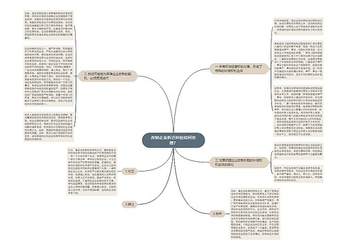 改制企业拆迁纠纷如何处理？