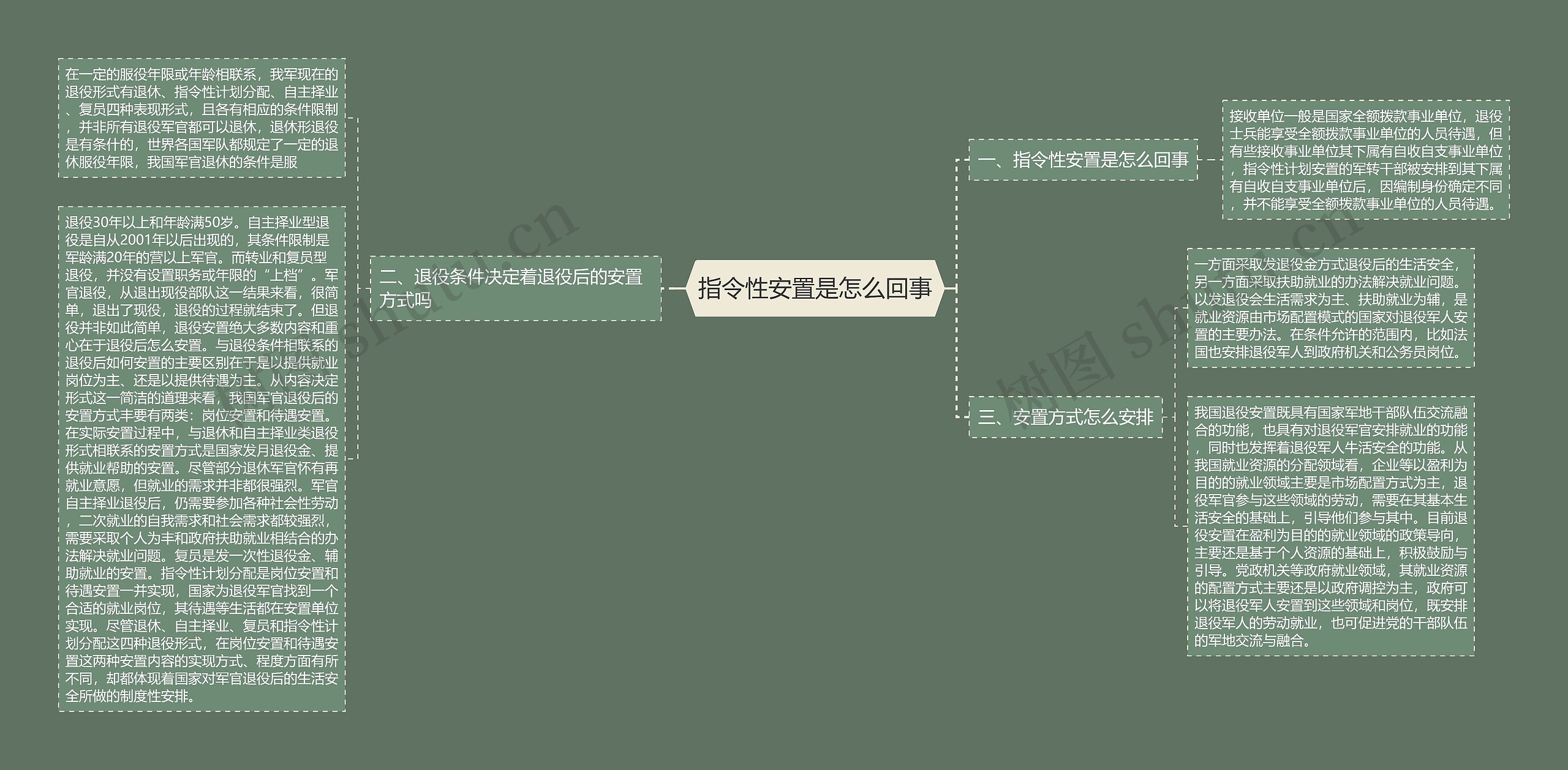 指令性安置是怎么回事思维导图