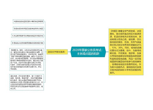 2020年国家公务员考试：主旨观点题的陷阱