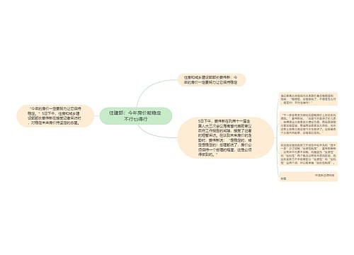 住建部：今年房价能稳定 不行也得行