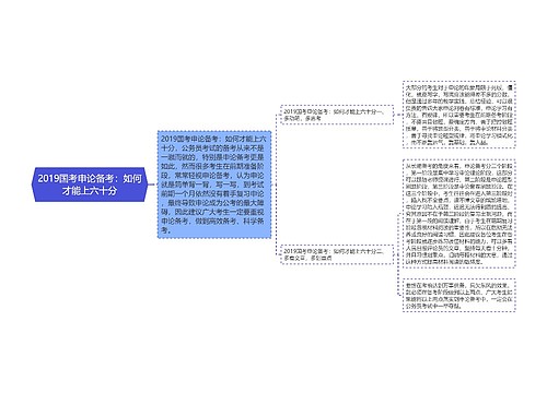 2019国考申论备考：如何才能上六十分