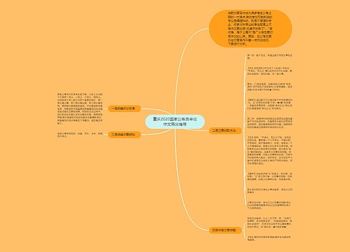 重庆2020国家公务员申论作文高分指导