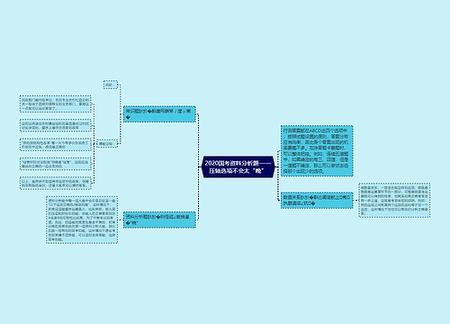 2020国考资料分析题——压轴选项不会太“晚”