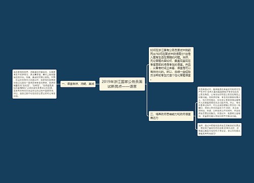 2019年浙江国家公务员面试新亮点——语言