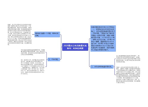 2020重庆公务员数量关系备考：时钟经典题