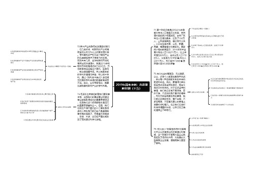 2019年国考冲刺：言语理解80题（十五）