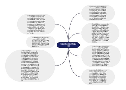 中国短期出口信用保险的种类