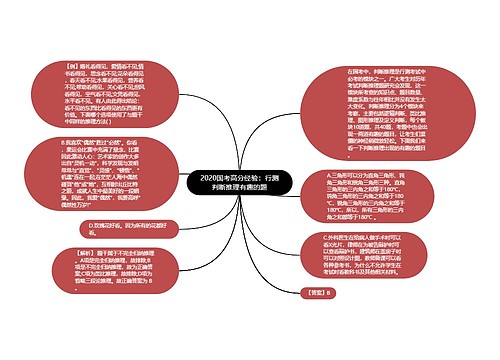 2020国考高分经验：行测判断推理有趣的题