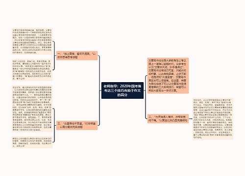 老师指导：2020年国考备考这三个技巧有助于作文的高分
