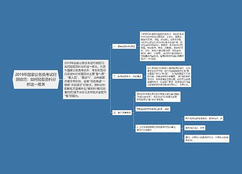 2019年国家公务员考试行测技巧：如何轻取资料分析这一难关