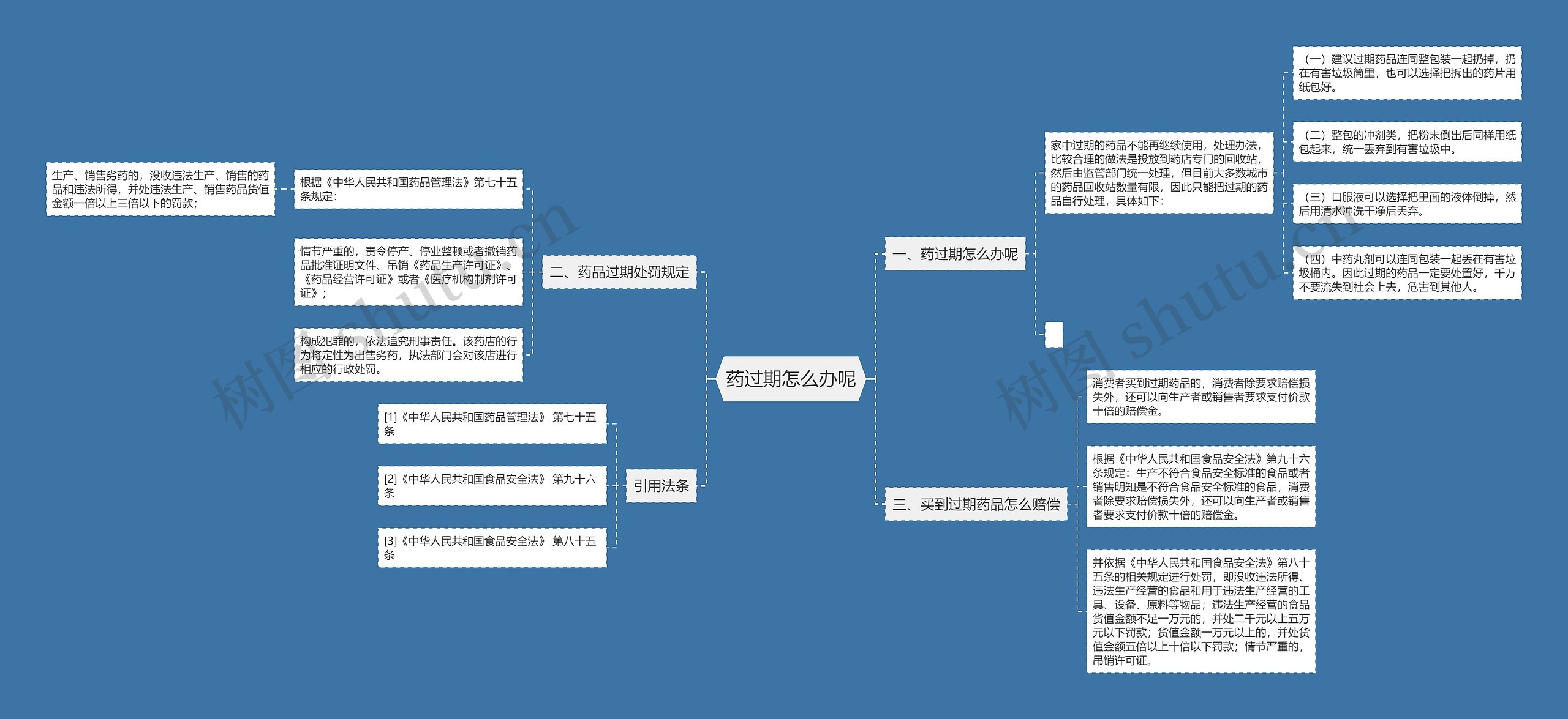 药过期怎么办呢思维导图