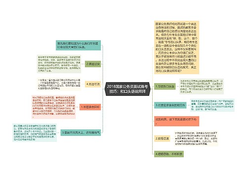 2018国家公务员面试备考技巧：和口头语说拜拜