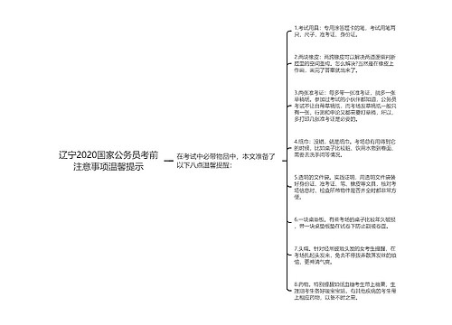 辽宁2020国家公务员考前注意事项温馨提示