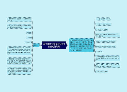 2018国考行测资料分析中那些时间陷阱