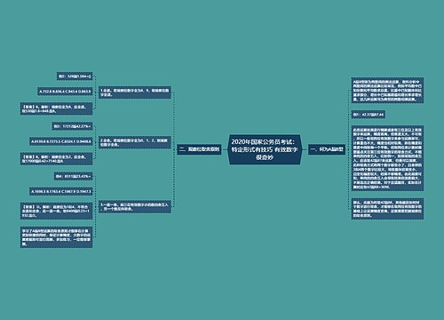 2020年国家公务员考试：特定形式有技巧 有效数字很奇妙