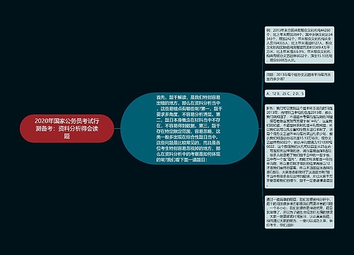 2020年国家公务员考试行测备考：资料分析得会读题