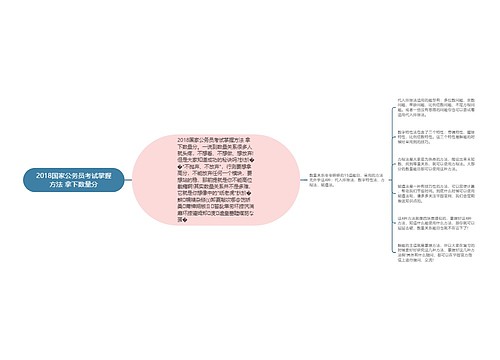 2018国家公务员考试掌握方法 拿下数量分