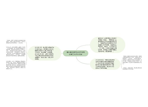 建议建立律师协会对法院的第三方评价机制