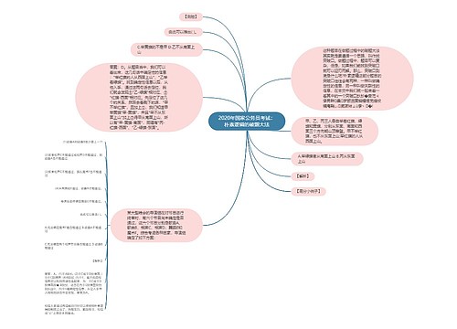 2020年国家公务员考试：朴素逻辑的破题大法