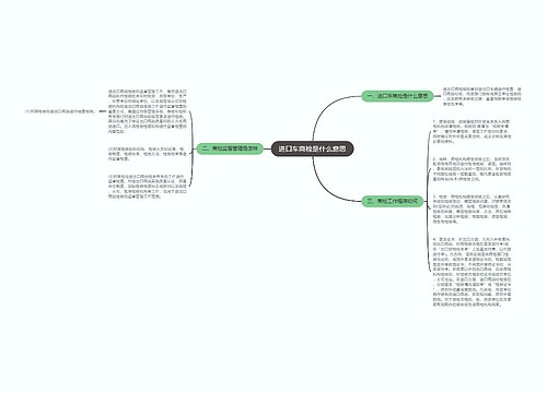 进口车商检是什么意思